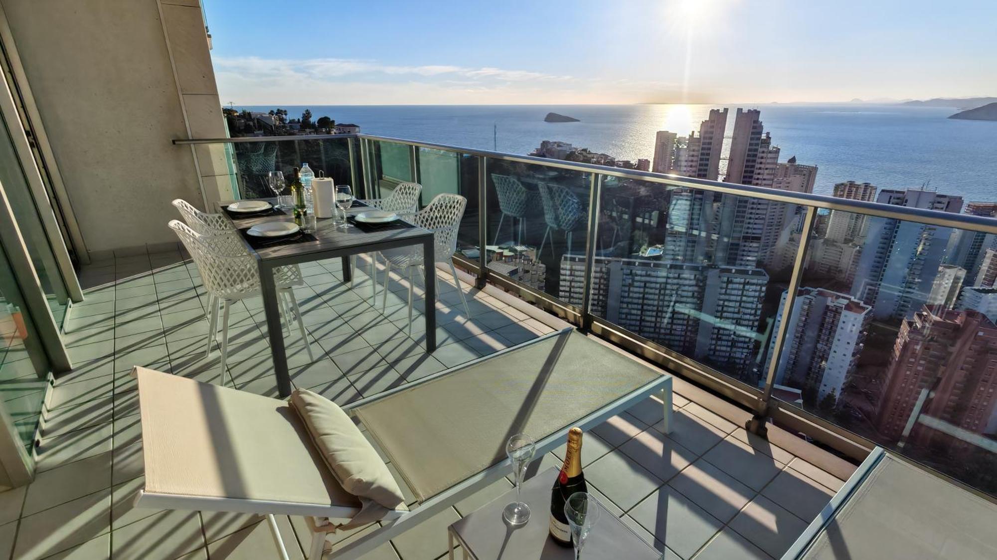 Skyline Floor 28 Sea Views Daire Benidorm Dış mekan fotoğraf